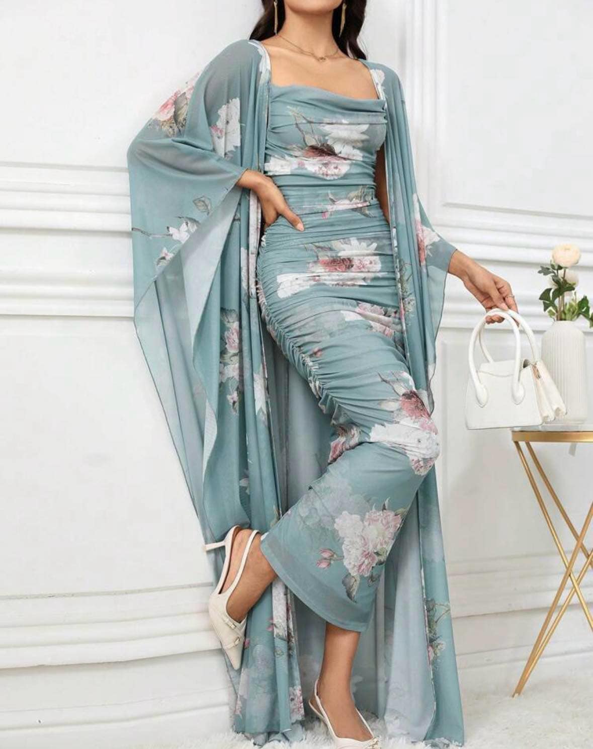 Robe deux pièces avec kimono