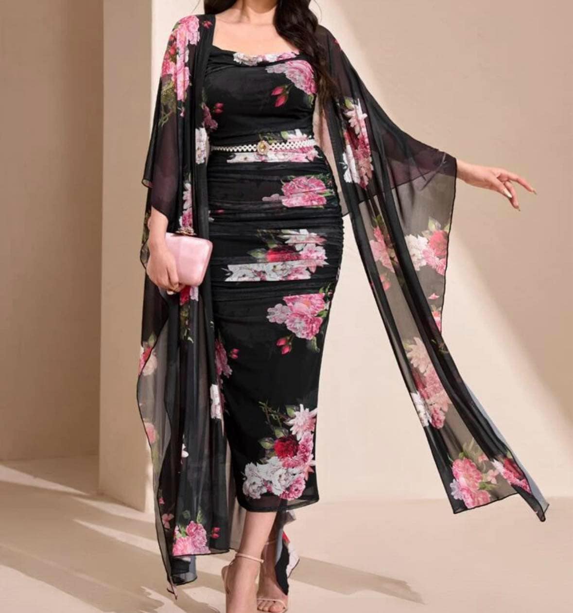 Robe deux pièces avec kimono