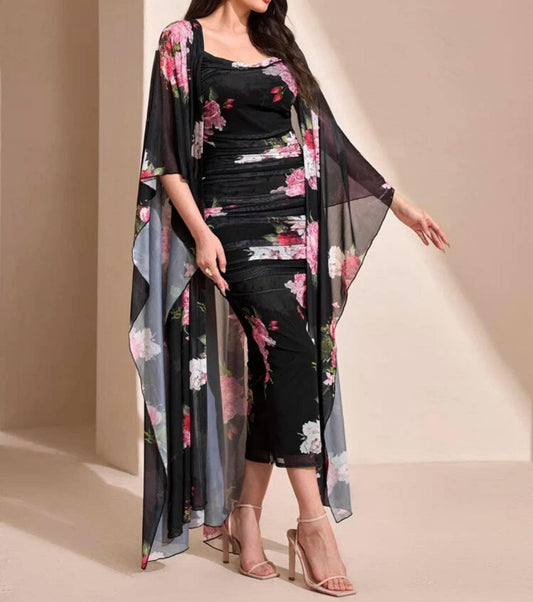 Robe deux pièces avec kimono