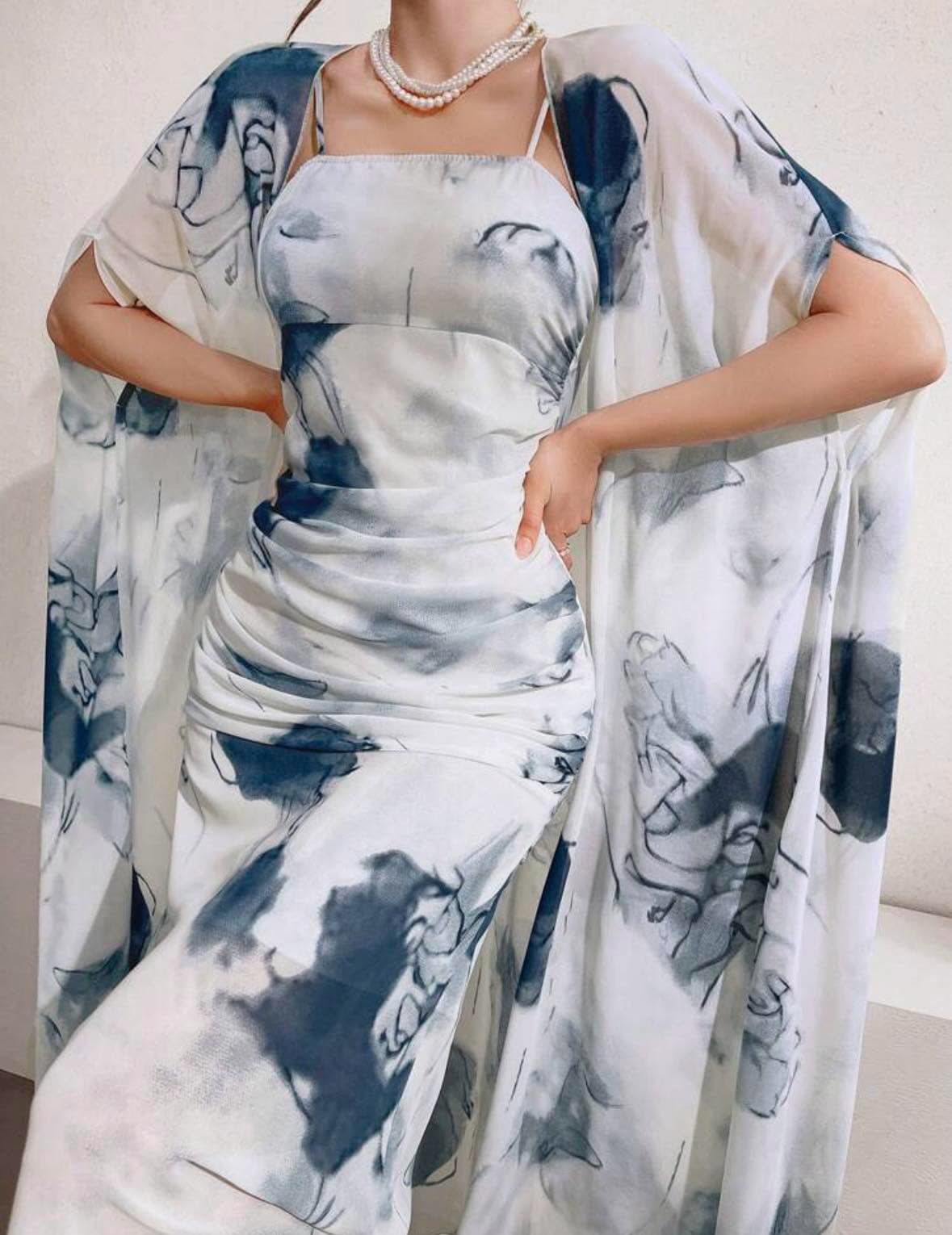 Robe deux pièces avec kimono